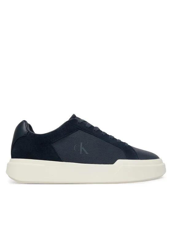 Calvin Klein Сникърси Chunky Cupsole Laceup Cv Mix HM0HM02238 Тъмносин – Мъжки ниски маратонки