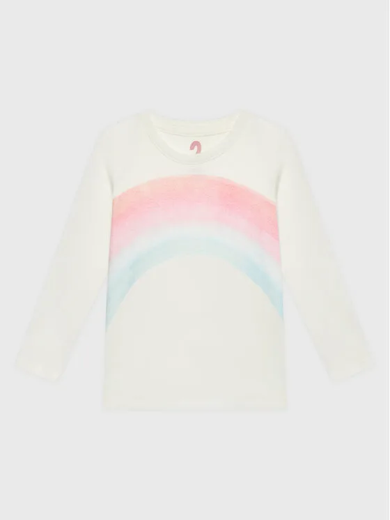 Cotton On Kids Блуза 7340571 Бял Regular Fit – Детски тениски с дълъг ръкав