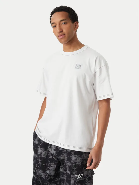 Reebok Тишърт Aurelian RK25737CCM Бял Regular Fit – Мъжки тениски