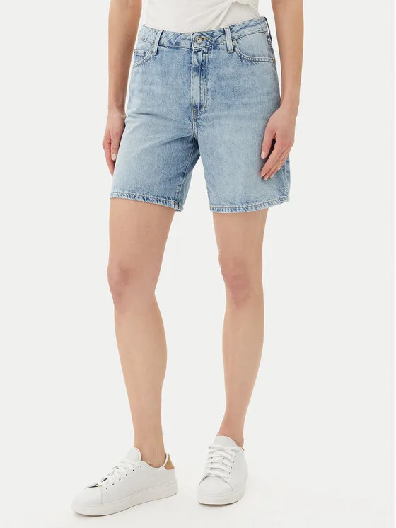 Дамски дънкови шорти Tommy Hilfiger светлосини