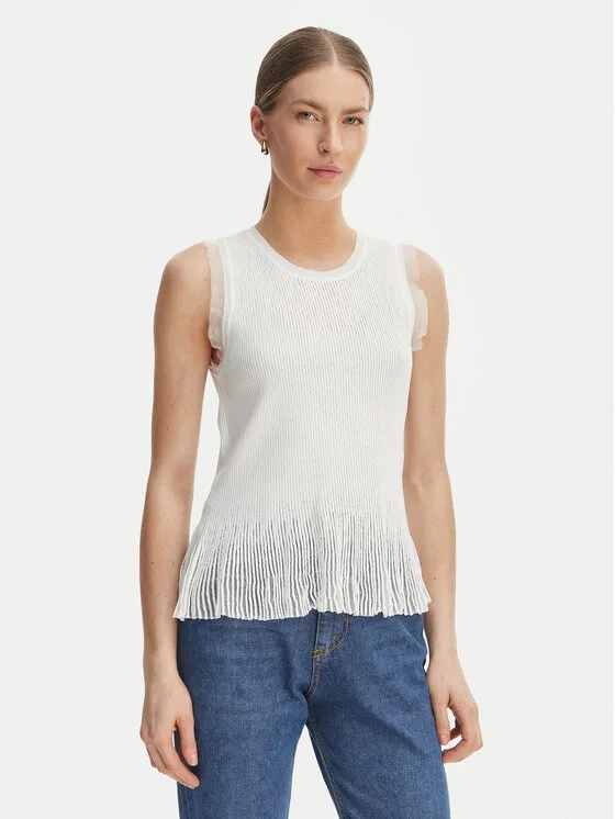 Rinascimento Блуза CFM0012241003 Бял Slim Fit – Дамски блузи