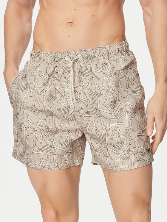 Emporio Armani Плувни шорти EM000583 AF20440 F6056 Сив Regular Fit – Мъжки бански