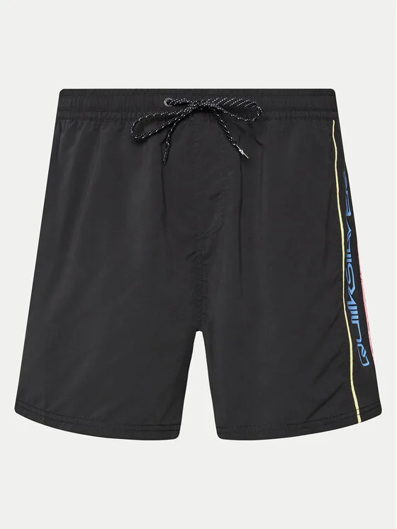 Мъжки плувни шорти Quiksilver Everyday Vert Volley черни – Черен – Мъжки бански