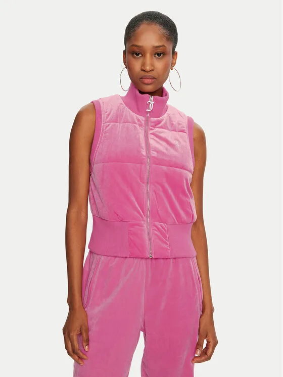 Дамски елек Juicy Couture Thunder розов – Дамски елеци