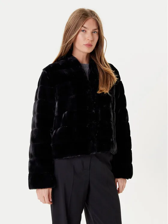 Marella Кожено палто Emme by Marella Carpazi 2525456011 Черен Regular Fit – Дамски кожуси