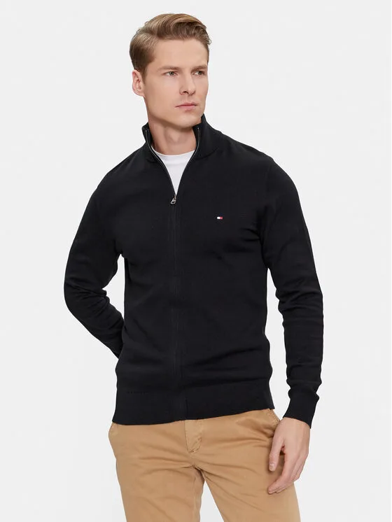 Tommy Hilfiger Кардиган MW0MW28050 Черен Regular Fit – Мъжки жилетки