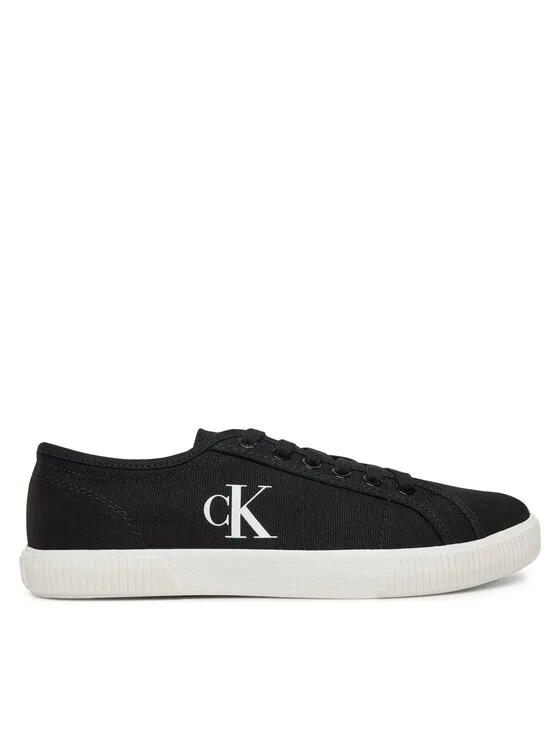 Дамски кецове Calvin Klein Jeans Ess Vulc Low Cv Mg Wn черни – Черен – Дамски ниски кецове