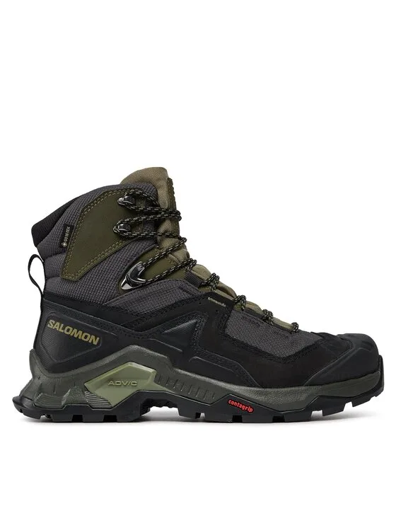 Мъжки високи туристически обувки Salomon Quest Element Gtx 414571 зелени – Мъжки високи трекинг обув…