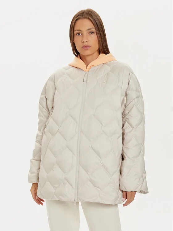 New Balance Пухено яке WJ43503 Бежов Loose Fit – Дамски пухени якета