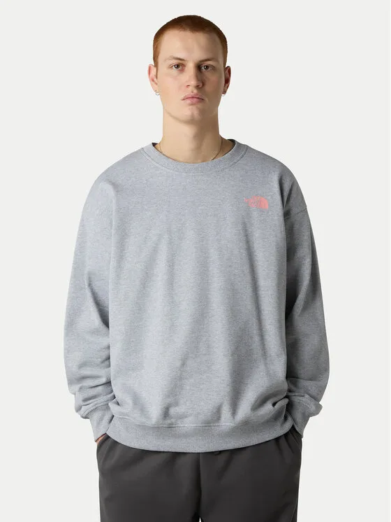 The North Face Суитшърт Expedition Celebration NF0A8E3G Сив Relaxed Fit – Мъжки суитшърти без цип