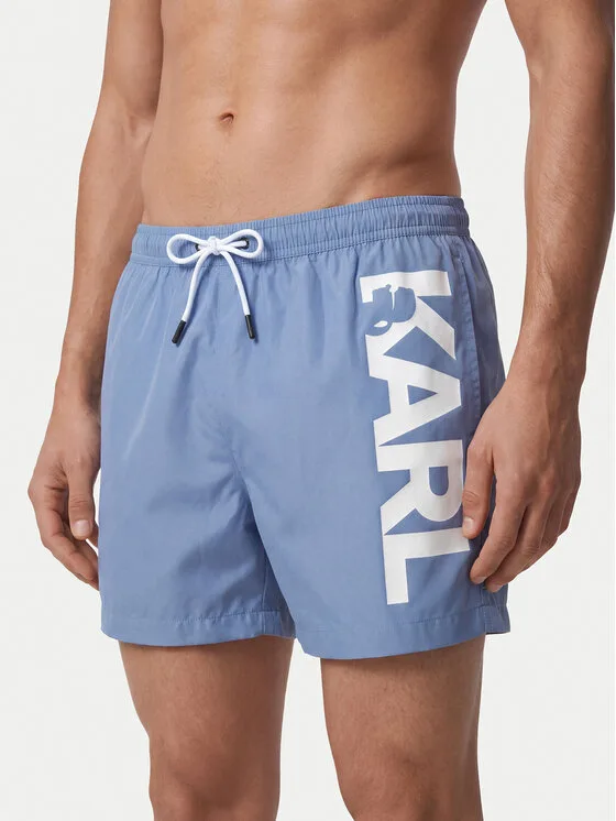 KARL LAGERFELD Плувни шорти A1M46013 Син Regular Fit – Мъжки бански