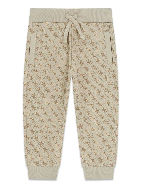 Guess Долнище анцуг N6YB08 K4145 Бежов Regular Fit – Мъжки спортни панталони