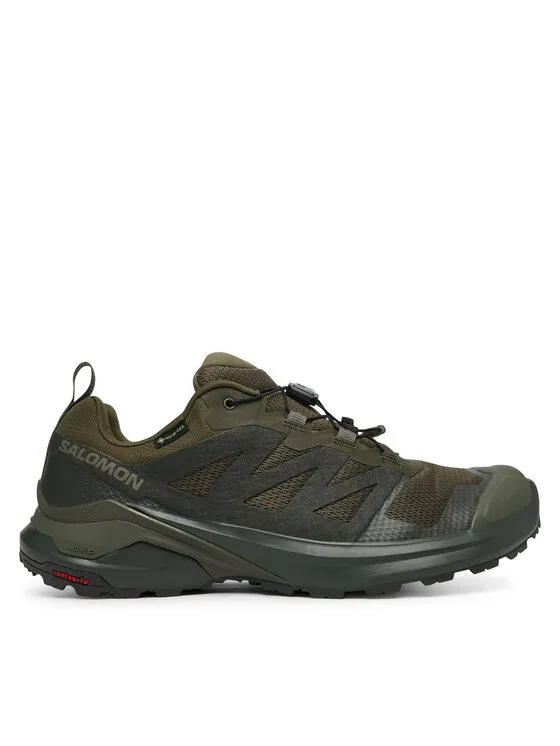 Salomon Туристически X-Adventure Gtx GORE-TEX L45457800 Каки – Мъжки ниски трекинг обувки