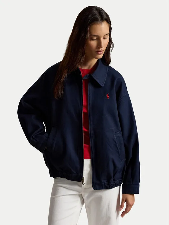 Дамско яке Polo Ralph Lauren 211A96311002 тъмносиньо – Дамски преходни якета