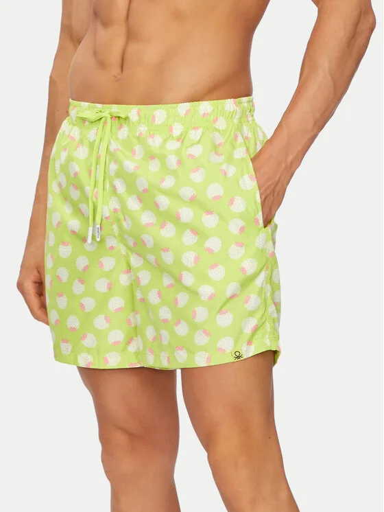 United Colors Of Benetton Плувни шорти 54MX6X00R Зелен Regular Fit – Мъжки бански