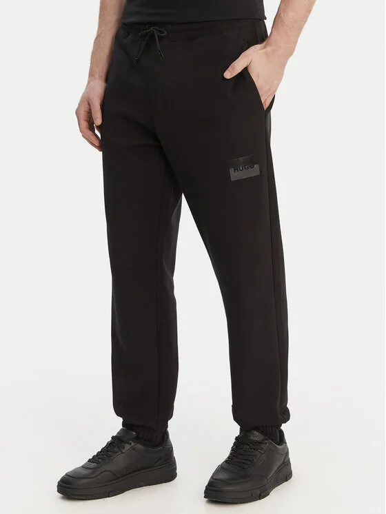 HUGO Долнище анцуг Daylony 50557453 Черен Regular Fit – Мъжки спортни панталони