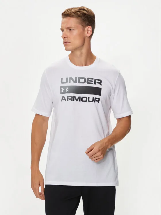 Мъжка тениска Under Armour Ua Team Issue Wordmark бяла – Мъжки тениски с къс ръкав