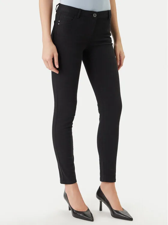Morgan Дънки 191-PETRA Черен Skinny Fit – Дамски skinny дънки