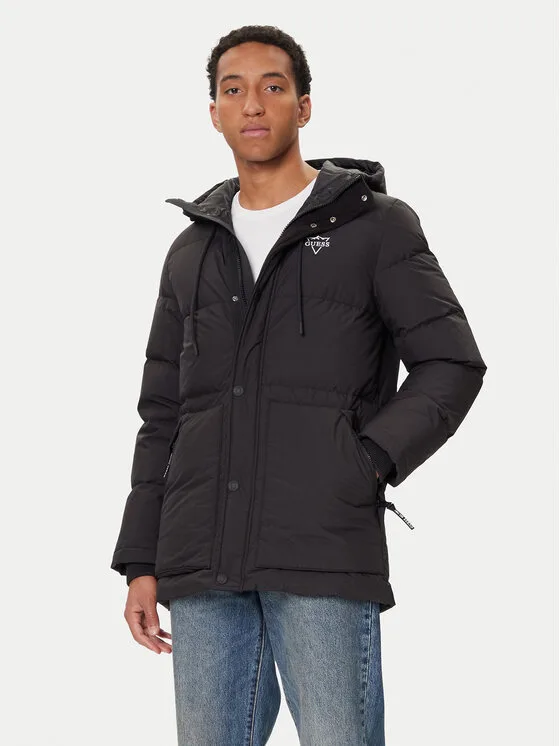 Guess Пухено яке M5BL0O W3282 Черен Regular Fit – Мъжки пухени якета