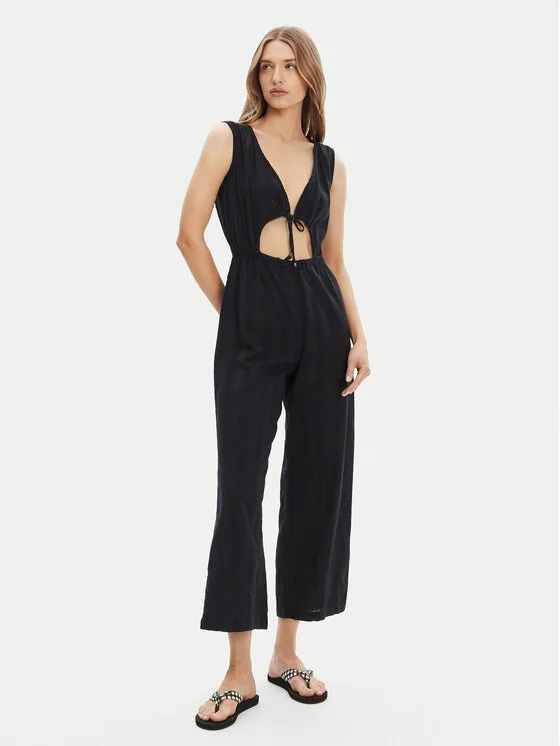 Roxy Гащеризон ERJX603446 Черен Regular Fit – Дамски гащеризони