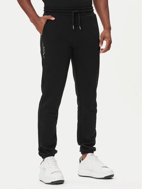 KARL LAGERFELD Долнище анцуг 705062 554942 Черен Regular Fit – Мъжки спортни панталони
