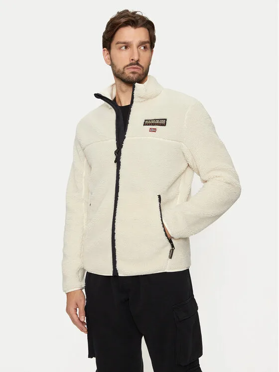 Napapijri Полар Tynik NP0A4IA9 Бежов Regular Fit – Мъжки суитшърти и худита