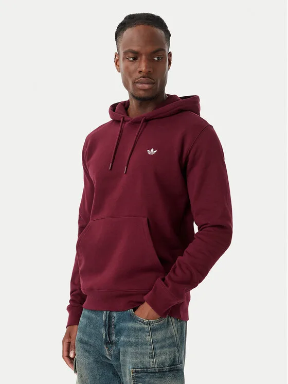 adidas Суитшърт Trefoil Essentials KW5048 Бордо Regular Fit – Мъжки суитшърти без цип