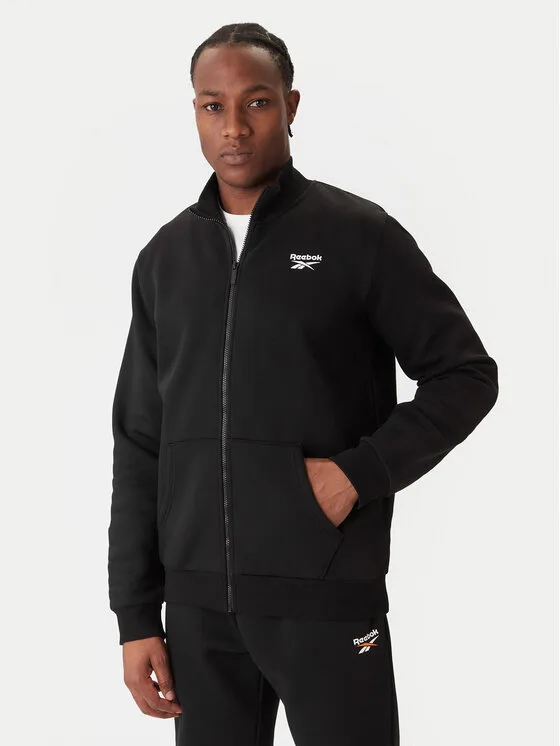 Reebok Суитшърт Wrenleigh Track Top RK25144CCM Черен Regular Fit – Мъжки суитшърти с цип