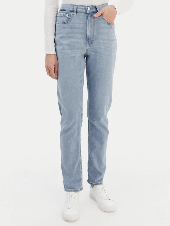 Calvin Klein Jeans Дънки LV047E618G Син Mom Fit – Дамски boyfriend дънки