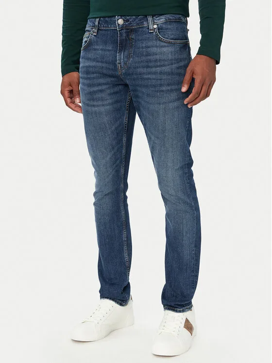 Guess Дънки Miami M6YAN1 D1474 Син Skinny Fit – Мъжки skinny дънки
