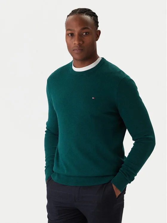 Tommy Hilfiger Пуловер MW0MW28046 Зелен Regular Fit – Мъжки пуловери и жилетки