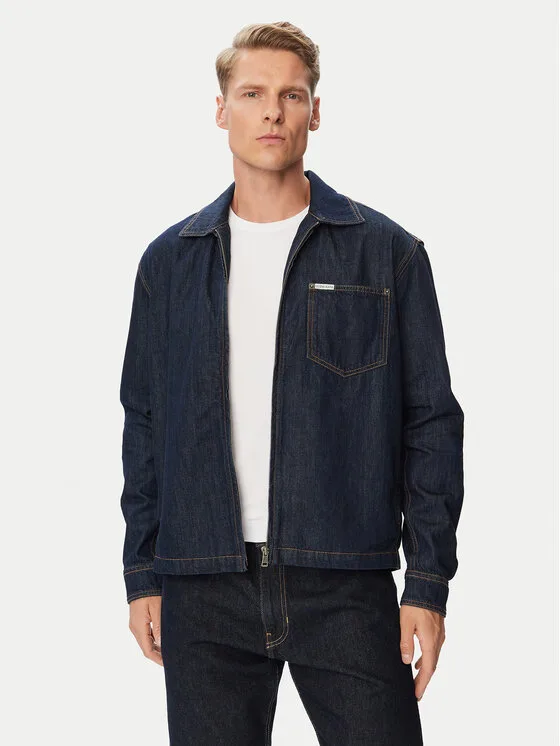 Мъжко дънково яке Guess Jeans тъмносиньо – Мъжки дънкови якета
