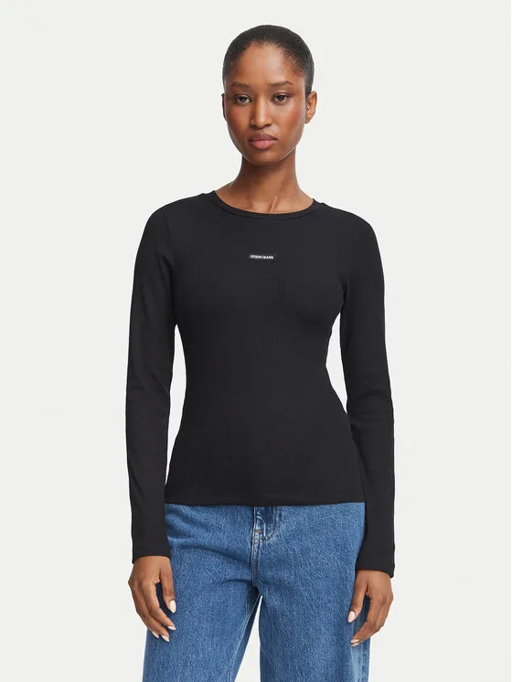 Дамска блуза Guess Jeans W6BP05 K5470 черна – Черен – Дамски блузи