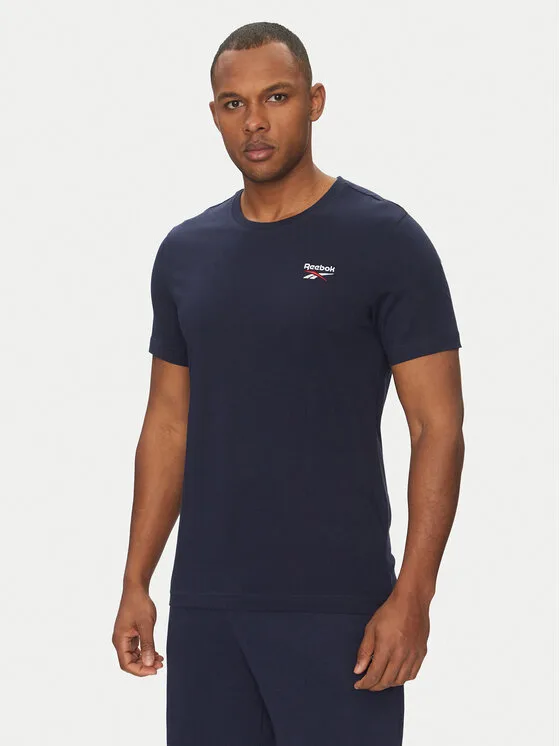 Мъжка тениска Reebok 100059647 тъмносиня – Мъжки тениски с къс ръкав