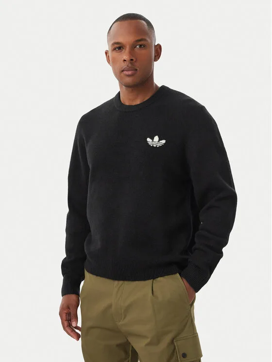 adidas Пуловер Trefoil Essentials KS4891 Черен Regular Fit – Мъжки пуловери и жилетки