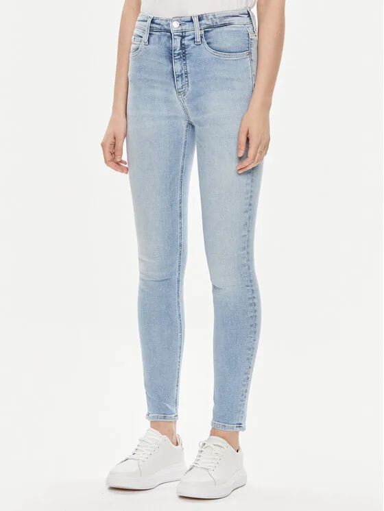Дамски дънки Calvin Klein Jeans J20J223312 сини – Дамски skinny дънки