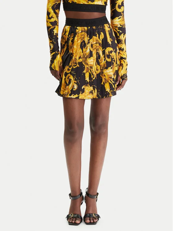 Дамска мини пола Versace Jeans Couture NS834 черна – Черен – Дамски мини поли