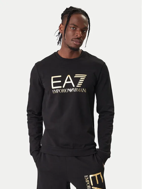 Мъжки суитшърт EA7 Emporio Armani 7M002278 AF22266 MC004 черен – Мъжки суитшърти без цип