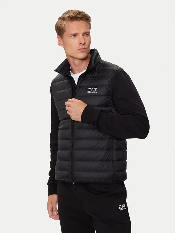Мъжки елек EA7 Emporio Armani Pngpz 8NPQ06 1200 черен – Мъжки елеци