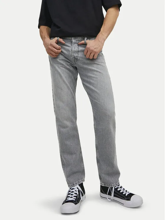 Jack & Jones Дънки Chris 12209663 Сив Relaxed Fit – Мъжки loose дънки