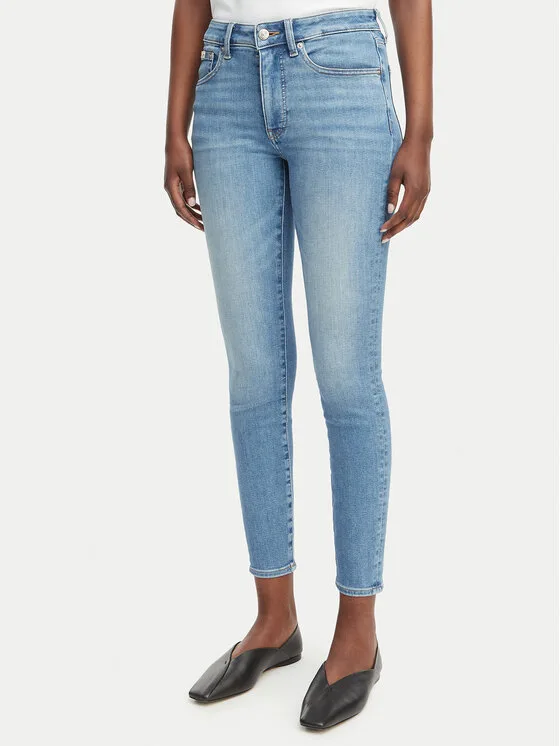 Дамски дънки Calvin Klein Jeans LV047F489G сини – Дамски skinny дънки