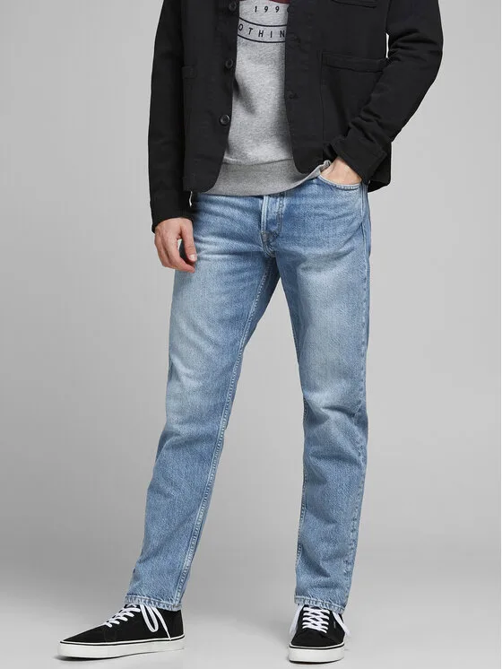 Jack & Jones Дънки Chris 12193398 Син Relaxed Fit – Мъжки loose дънки