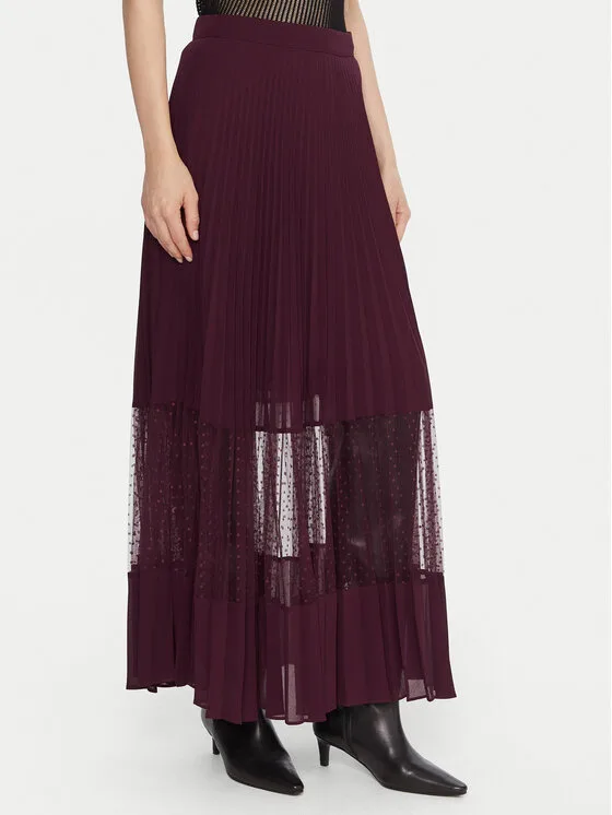 TWINSET Макси пола 252TP2642 Виолетов Regular Fit – Дамски макси поли