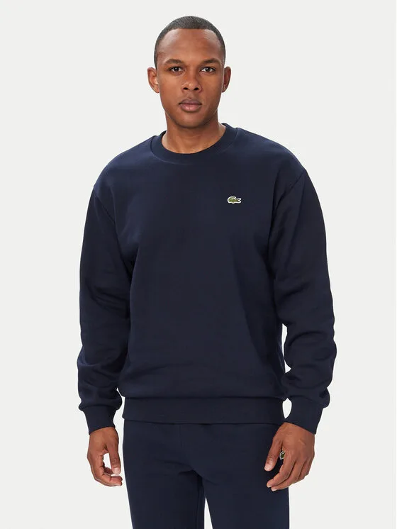 Lacoste Суитшърт SH8868 Тъмносин Regular Fit – Мъжки суитшърти без цип