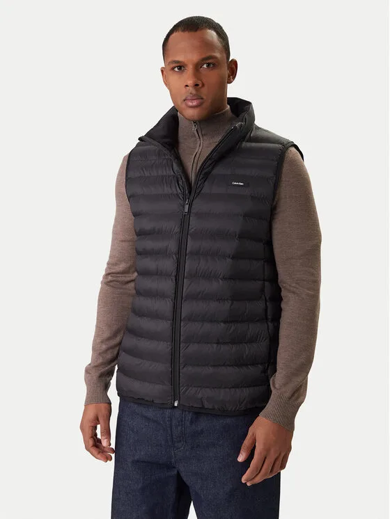 Calvin Klein Елек LV04LC509G Черен Regular Fit – Мъжки елеци
