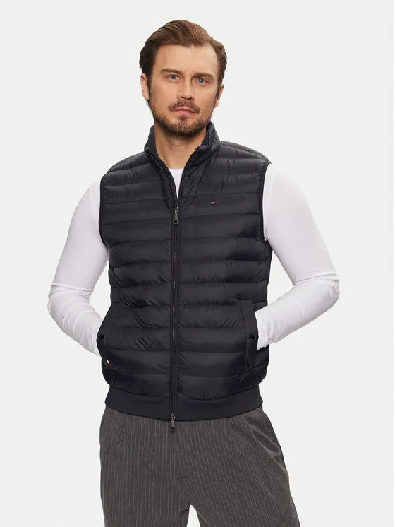 Мъжки елек Tommy Hilfiger тъмносин – Мъжки елеци
