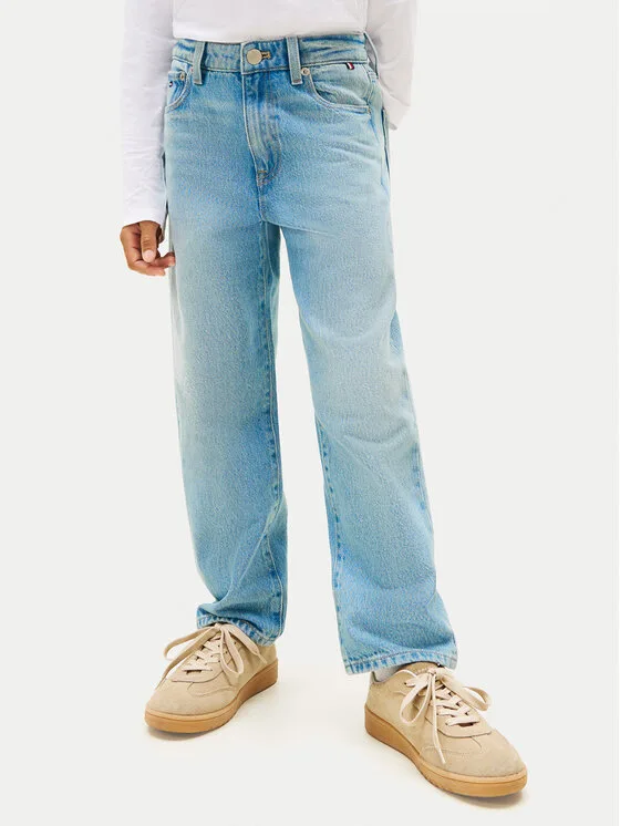 Детски дънки Tommy Hilfiger KB0KB10037 сини