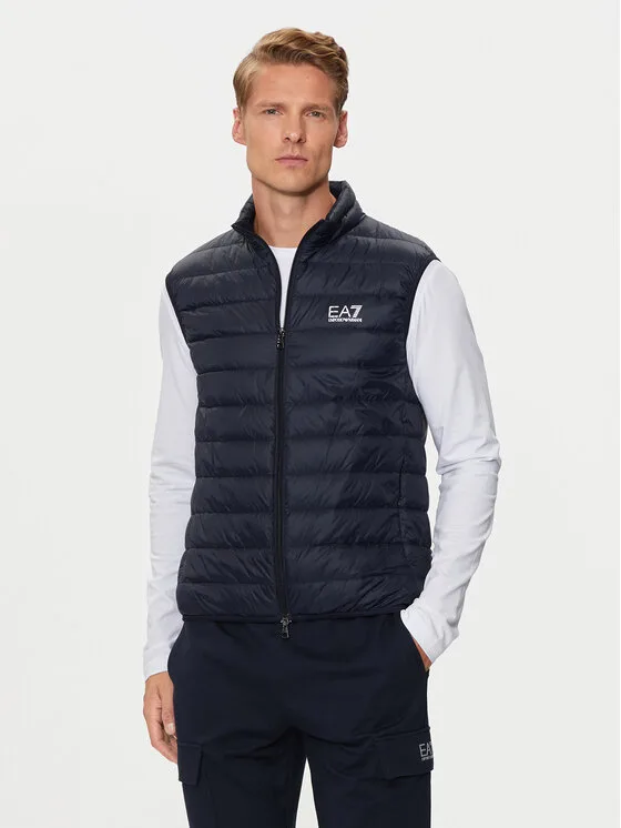 Мъжки елек EA7 Emporio Armani Pngpz тъмносин – Мъжки елеци