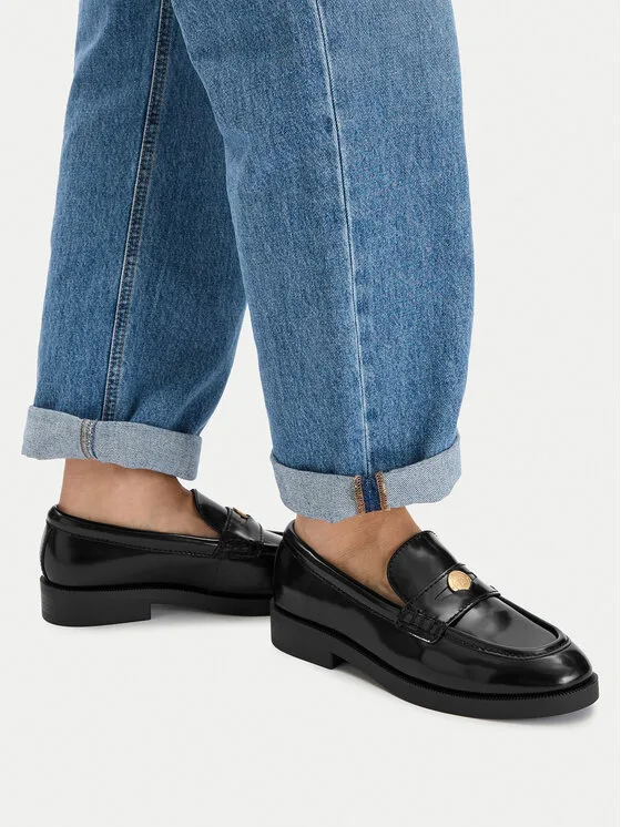 Liu Jo лоуфъри с дебела подметка Preppy 01 SF5129 PX362 Черен – Дамски лоуфъри