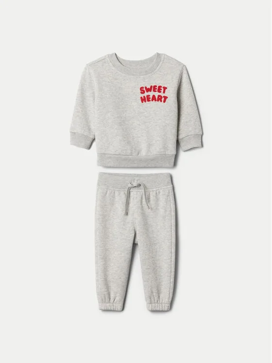 Gap Анцуг 608850-00 Сив Regular Fit – Детски комплекти